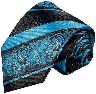 Turquoise and Black Silk Tie and Pocket Square Paul Malone Ties - Paul Malone.com