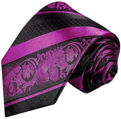 Pink and Black Silk Tie and Pocket Square Paul Malone Ties - Paul Malone.com