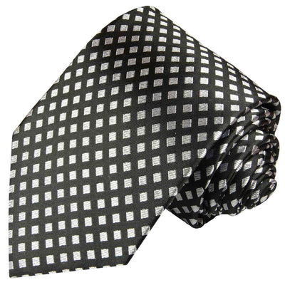 Slim Black and Silk Diamond Silk Tie Paul Malone Ties - Paul Malone.com