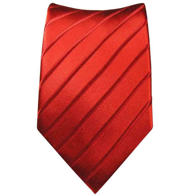 Red Striped Silk Tie with matching Accessories Paul Malone Ties - Paul Malone.com