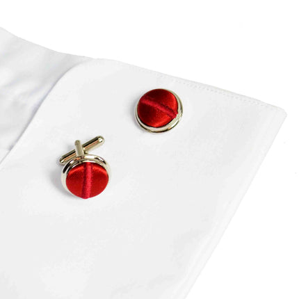 Red Striped Silk Tie with matching Accessories Paul Malone Ties - Paul Malone.com