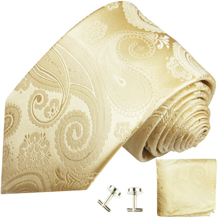 Champagne Paisley Wedding Silk Tie Set (Copy) Paul Malone Ties - Paul Malone.com
