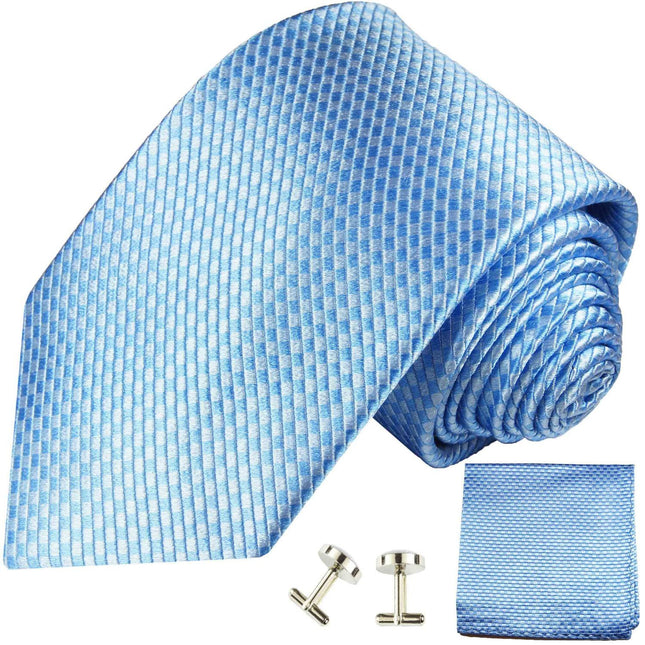 Blue Microchecked Silk Tie and Accessories in Silk Paul Malone Ties - Paul Malone.com