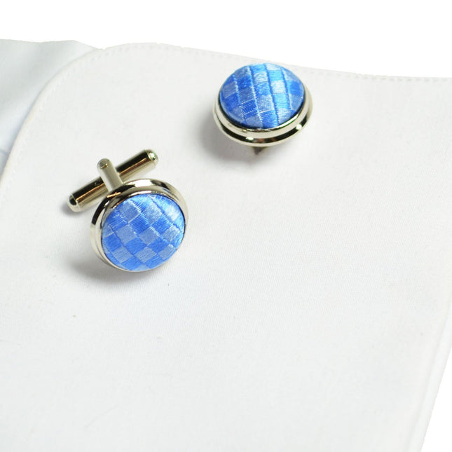 Blue Microchecked Silk Tie and Accessories in Silk Paul Malone Ties - Paul Malone.com