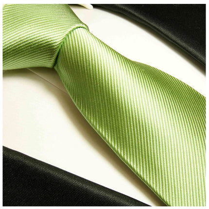Solid Green Silk Necktie Paul Malone Ties - Paul Malone.com