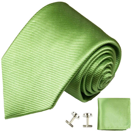 Solid Green Silk Necktie Paul Malone Ties - Paul Malone.com