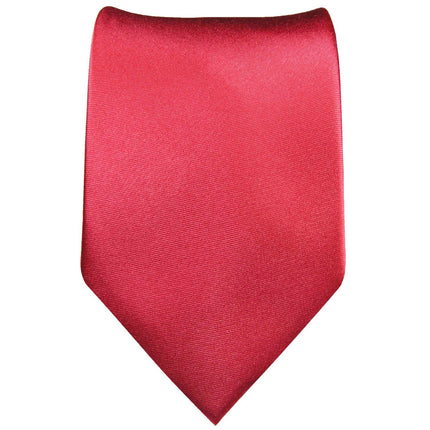 Solid Hot Pink Silk Tie and Accessories - Satin Paul Malone Ties - Paul Malone.com