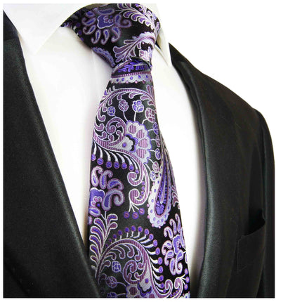 Lavender Paisley Boys Silk Tie Paul Malone Ties - Paul Malone.com