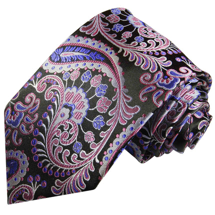 Lavender Paisley Boys Silk Tie Paul Malone Ties - Paul Malone.com