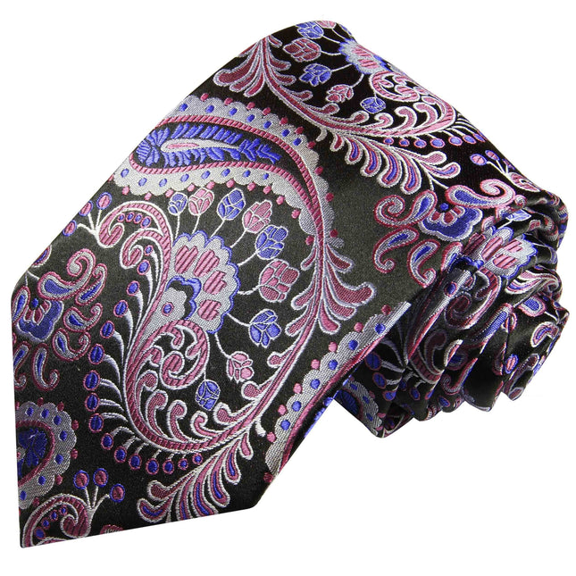 Lavender Paisley Boys Silk Tie Paul Malone Ties - Paul Malone.com