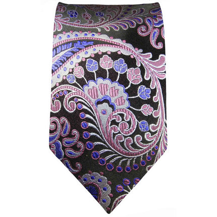 Lavender Paisley Boys Silk Tie Paul Malone Ties - Paul Malone.com