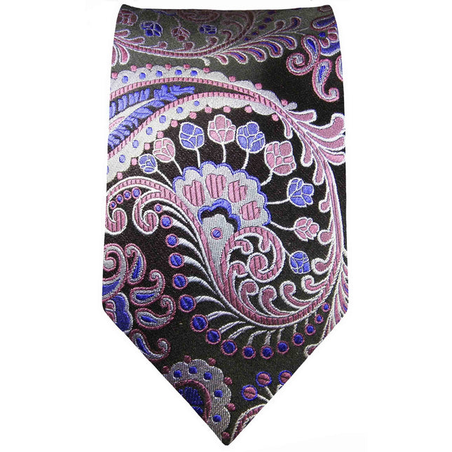 Lavender Paisley Boys Silk Tie Paul Malone Ties - Paul Malone.com