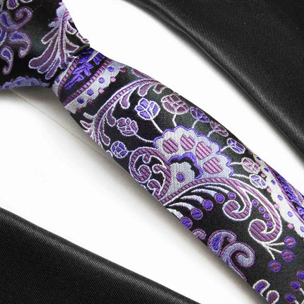 Lavender Paisley Boys Silk Tie Paul Malone Ties - Paul Malone.com