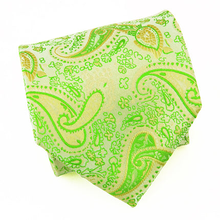 Summer Green Paisley Silk Necktie by Paul Malone Paul Malone Ties - Paul Malone.com