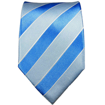 Blue Striped Silk Necktie Set by Paul Malone Paul Malone Ties - Paul Malone.com