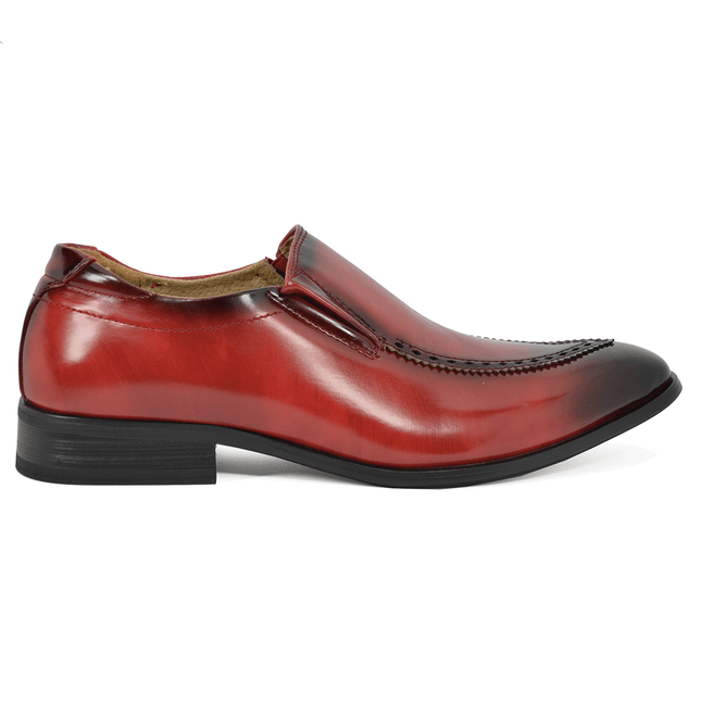 Burnt Red Formal Men's Loafers Majestic Shoes - Paul Malone.com