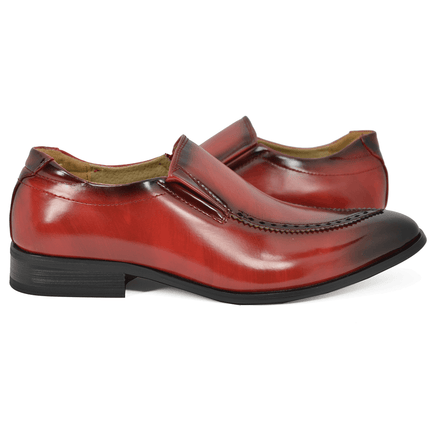 Burnt Red Formal Men's Loafers Majestic Shoes - Paul Malone.com
