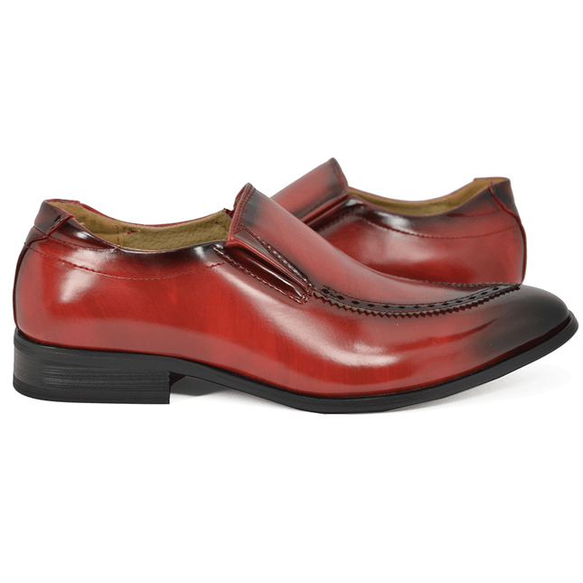 Burnt Red Formal Men's Loafers Majestic Shoes - Paul Malone.com