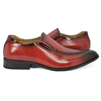 Burnt Red Formal Men's Loafers Majestic Shoes - Paul Malone.com