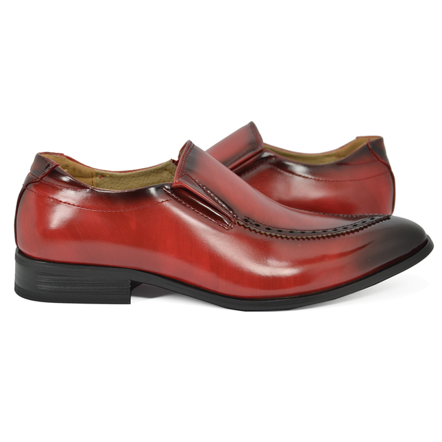 Burnt Red Formal Men's Loafers Majestic Shoes - Paul Malone.com