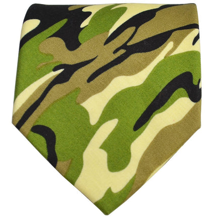 Green Camouflage Cotton Tie Set Paul Malone Ties - Paul Malone.com