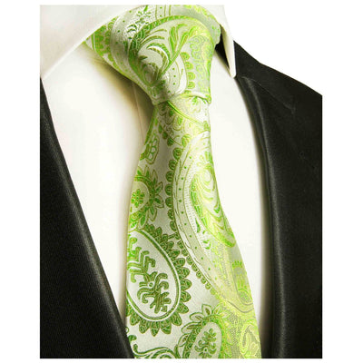 Green Paisley Silk Necktie by Paul Malone Paul Malone Ties - Paul Malone.com