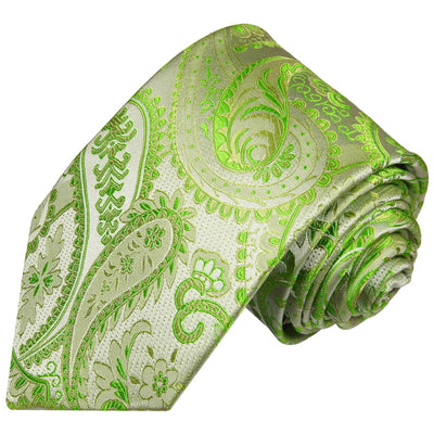 Green Paisley Silk Necktie by Paul Malone Paul Malone Ties - Paul Malone.com