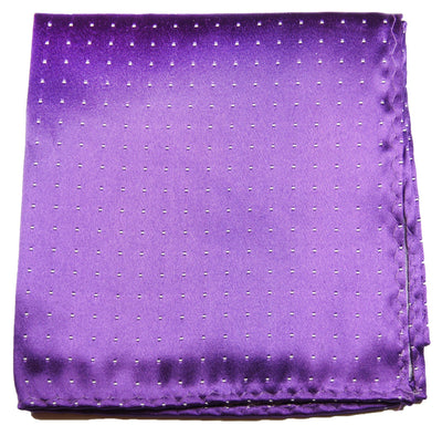 Solid Purple Silk Pocket Square Paul Malone  - Paul Malone.com