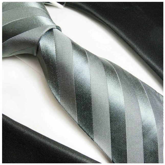 Formal Grey Tone on Tone Necktie Paul Malone Ties - Paul Malone.com