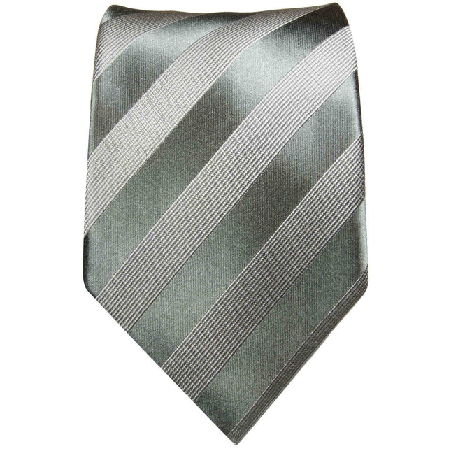 Formal Grey Tone on Tone Necktie Paul Malone Ties - Paul Malone.com