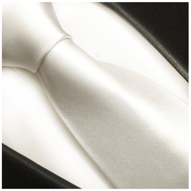 Classic White Silk Tie and matching Accessories Paul Malone Ties - Paul Malone.com