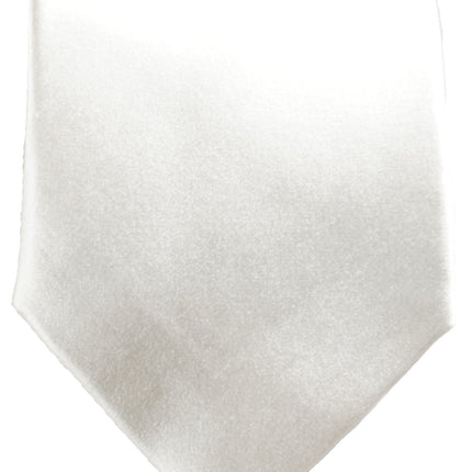 Classic White Silk Tie and matching Accessories Paul Malone Ties - Paul Malone.com