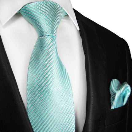 Turquoise Paul Malone Silk Tie Set Paul Malone Ties - Paul Malone.com