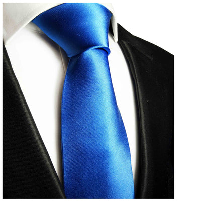 Solid Blue Boys Silk Tie by Paul Malone Paul Malone Ties - Paul Malone.com