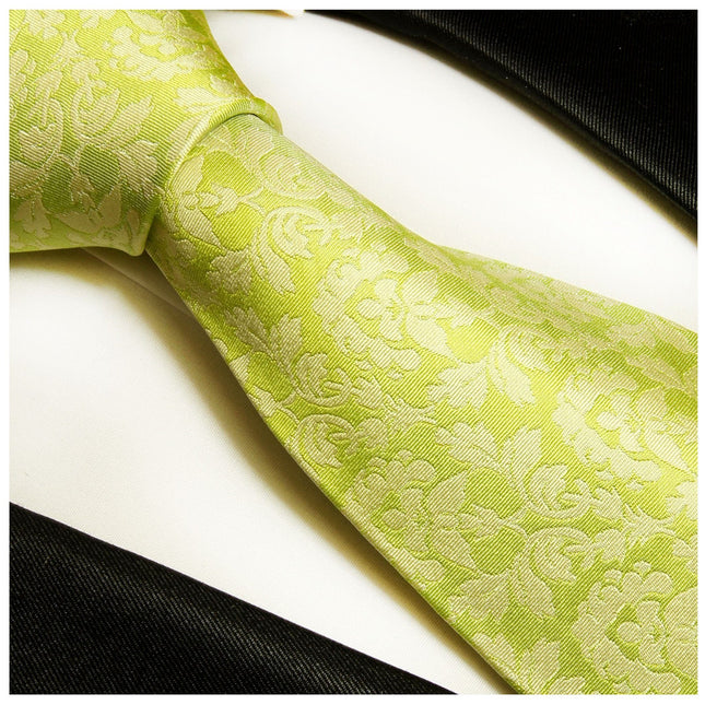 Silk Necktie Set by Paul Malone . Summer Green Paul Malone Ties - Paul Malone.com
