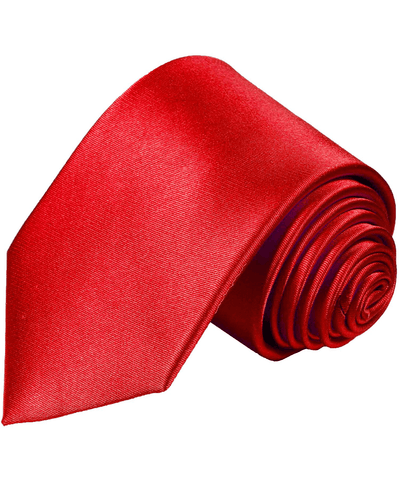 Solid Red Men's Tie and Accessories Paul Malone Ties - Paul Malone.com