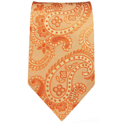 Orange Paisley Boys Silk Tie by Paul Malone Paul Malone Ties - Paul Malone.com