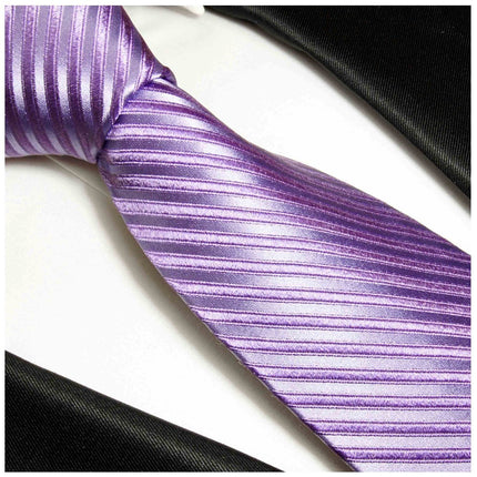 Necktie in Tone on Tone Light Purple Paul Malone Ties - Paul Malone.com