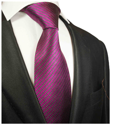 Purple Striped Silk Necktie by Paul Malone Paul Malone Ties - Paul Malone.com