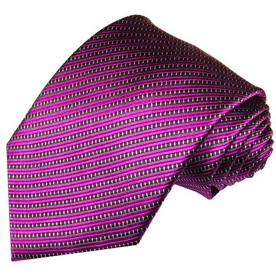 Purple Striped Silk Necktie by Paul Malone Paul Malone Ties - Paul Malone.com