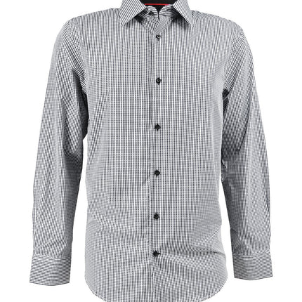 Black and White Gingham Men's Dress Shirt by Cado Cado Shirts - Paul Malone.com
