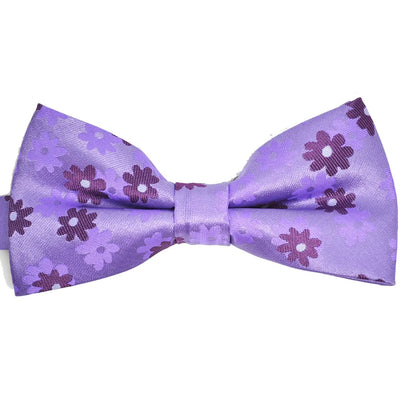 Violet Floral Patterned Bow Tie Paul Malone Bow Ties - Paul Malone.com