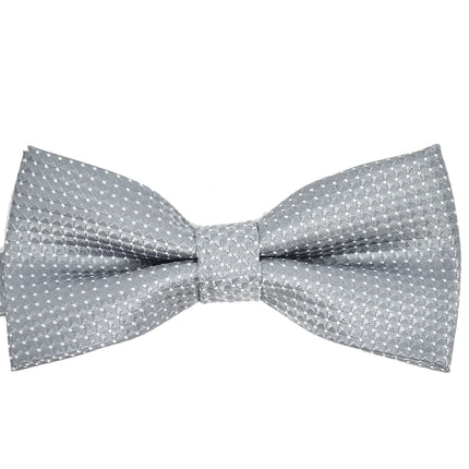 Grey Classic Pindot Bow Tie Paul Malone Bow Ties - Paul Malone.com