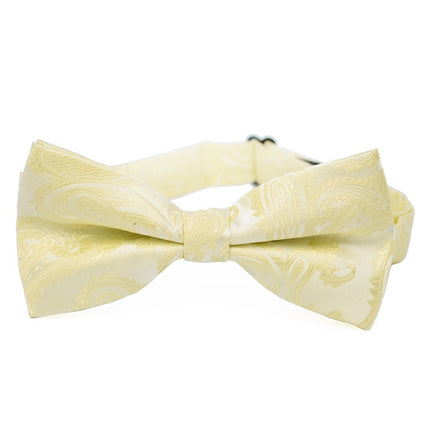Classic Champagne Paisley Bow Tie Brand Q Bow Ties - Paul Malone.com