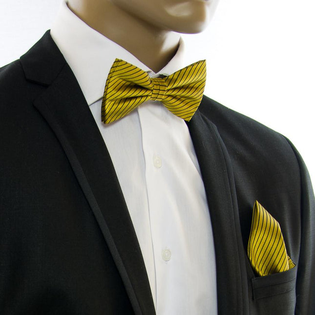 Gold and Brown Silk Bow Tie Paul Malone Bow Ties - Paul Malone.com