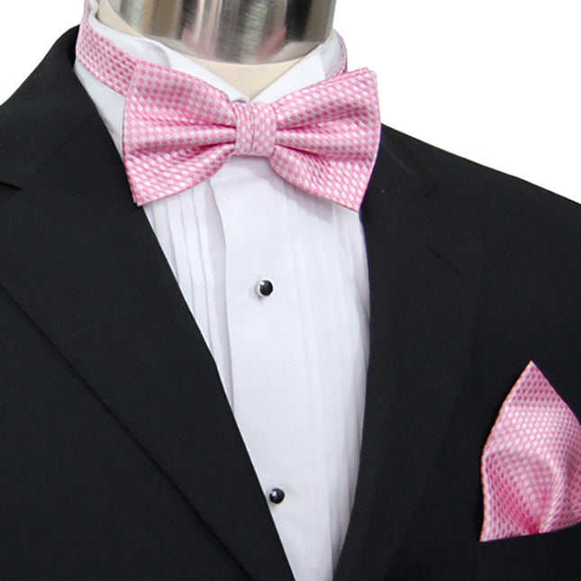 Pink Patterned Silk Bow Tie Paul Malone Bow Ties - Paul Malone.com