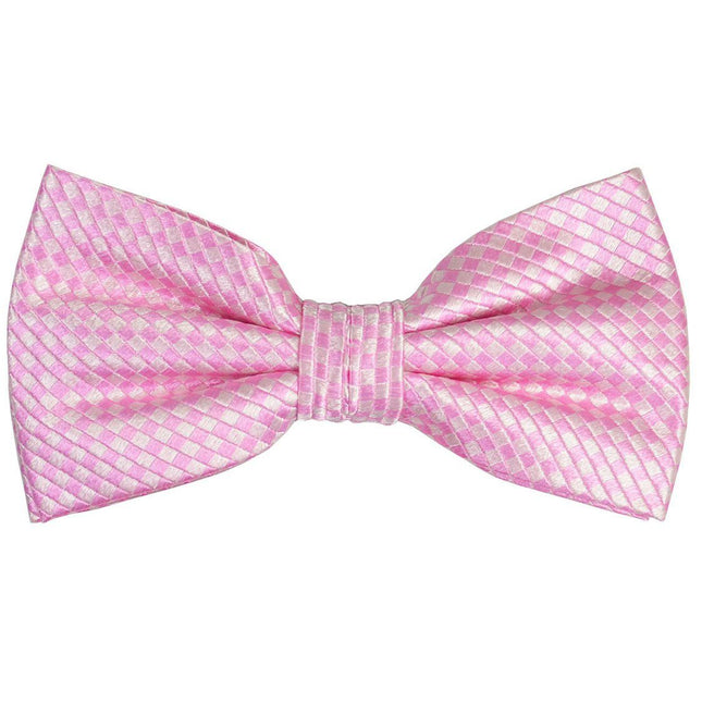 Pink Patterned Silk Bow Tie Paul Malone Bow Ties - Paul Malone.com