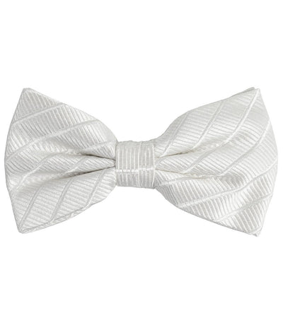 Solid White Silk Bow Tie Paul Malone Bow Ties - Paul Malone.com
