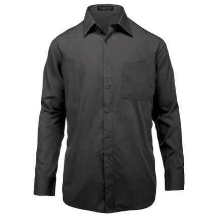The Essential Solid Black Dress Shirt Paul Malone Shirts - Paul Malone.com