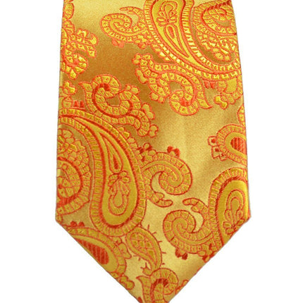 Gold Paisley Boys Tie by Paul Malone Paul Malone Ties - Paul Malone.com